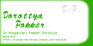 dorottya popper business card